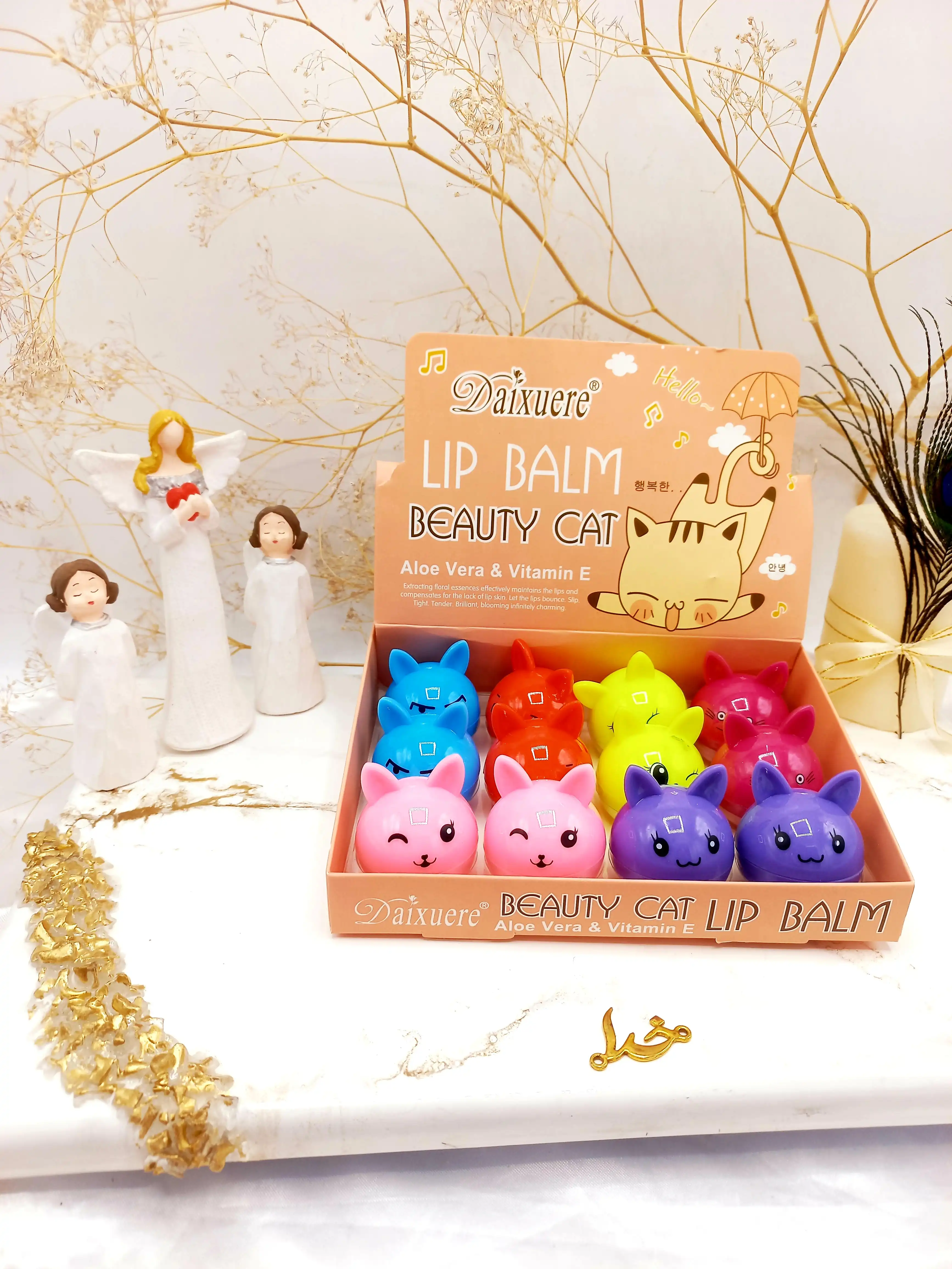 بالم لب ویتامینه طرح گربه DAIXUERE کد 5703