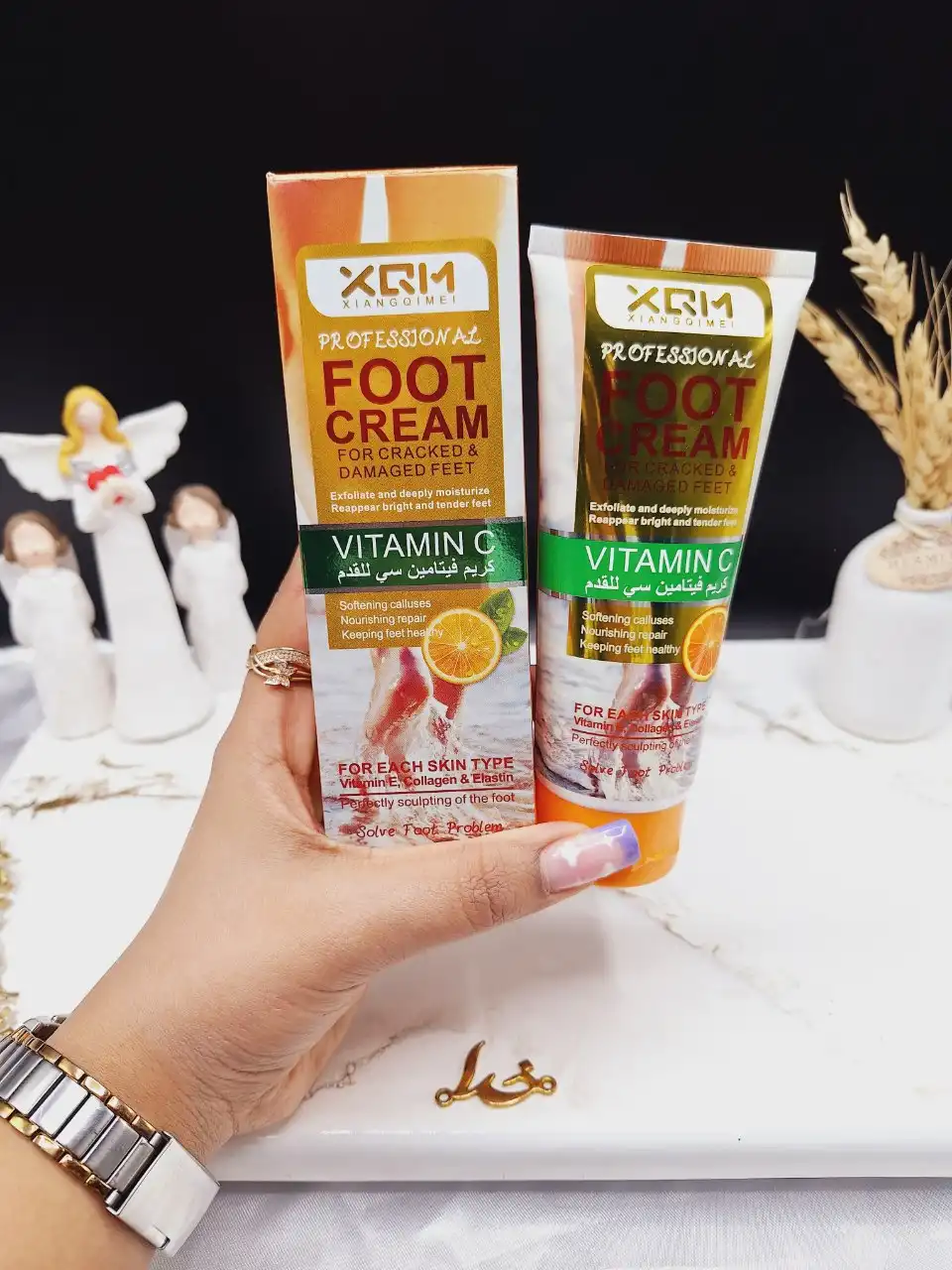 کرم ترک پا لایه بردار و مرطوب کننده ویتامین سی XQM کد X 2263