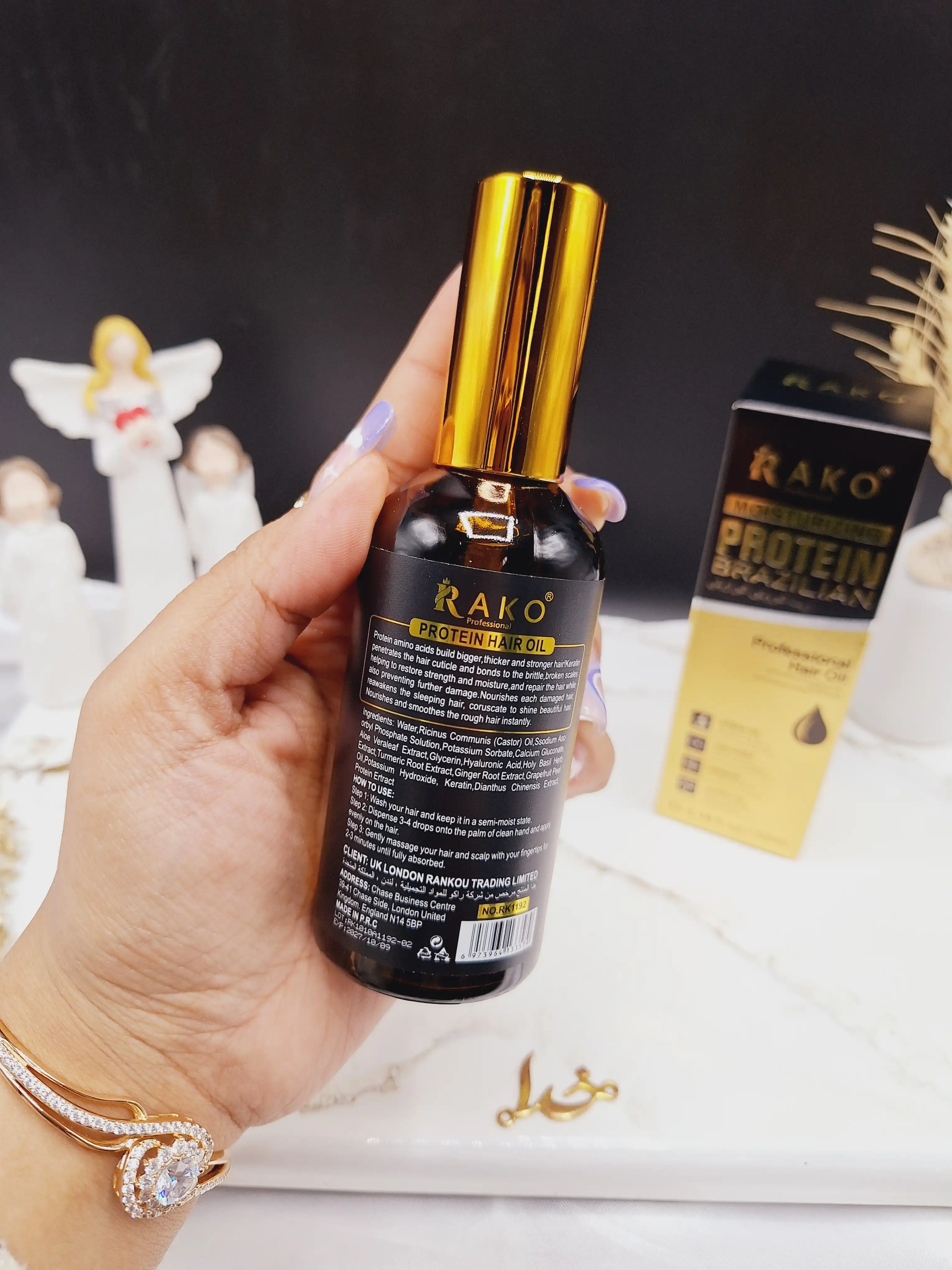 روغن مو حرفه ای کراتین و پروتئین راکو RAKO کد RK1192