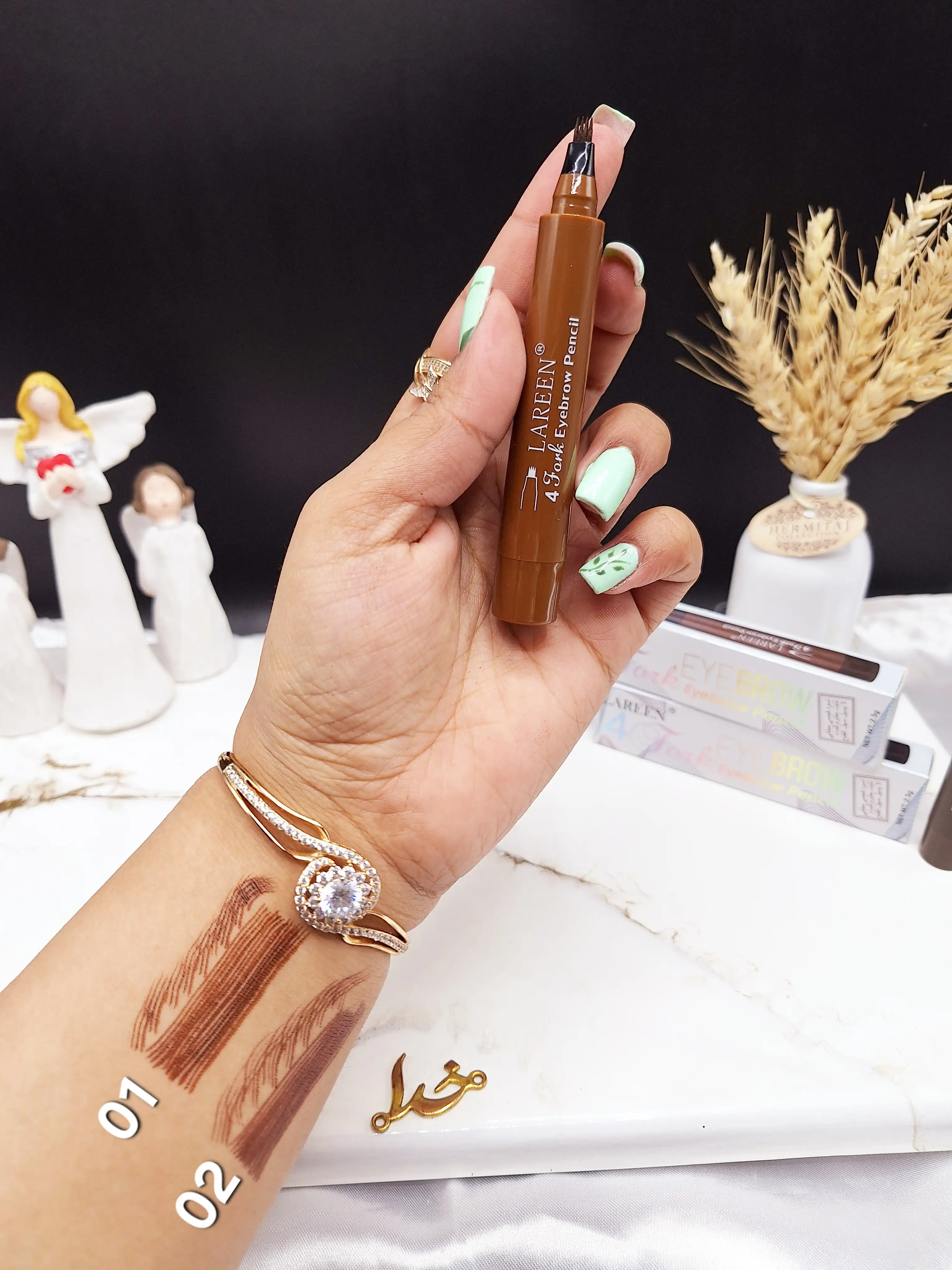 هاشور ابرو 4خط برند لارن LAREEN کد D168