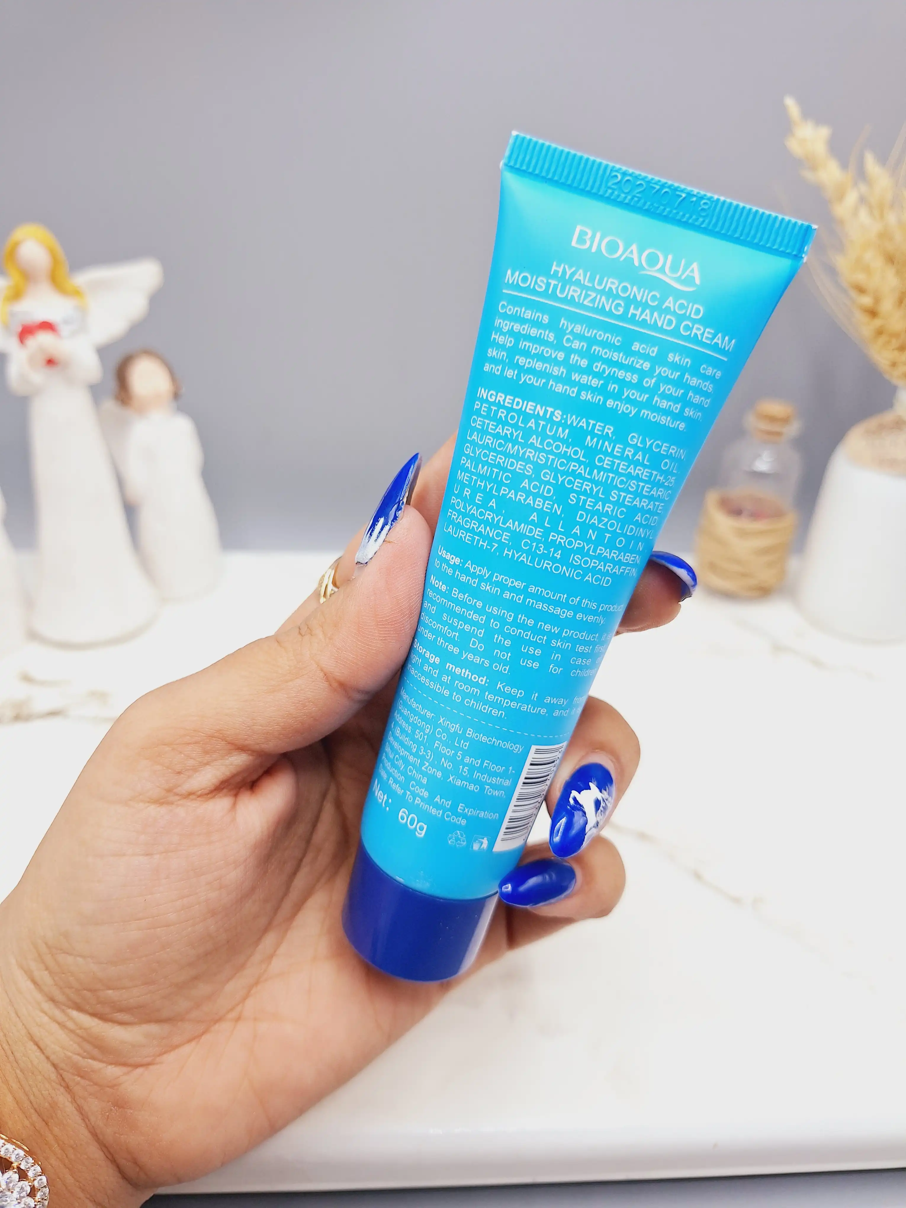 کرم دست تیوپی هیالورونیک اسید بیوآکوا 60 گرم کد 0893