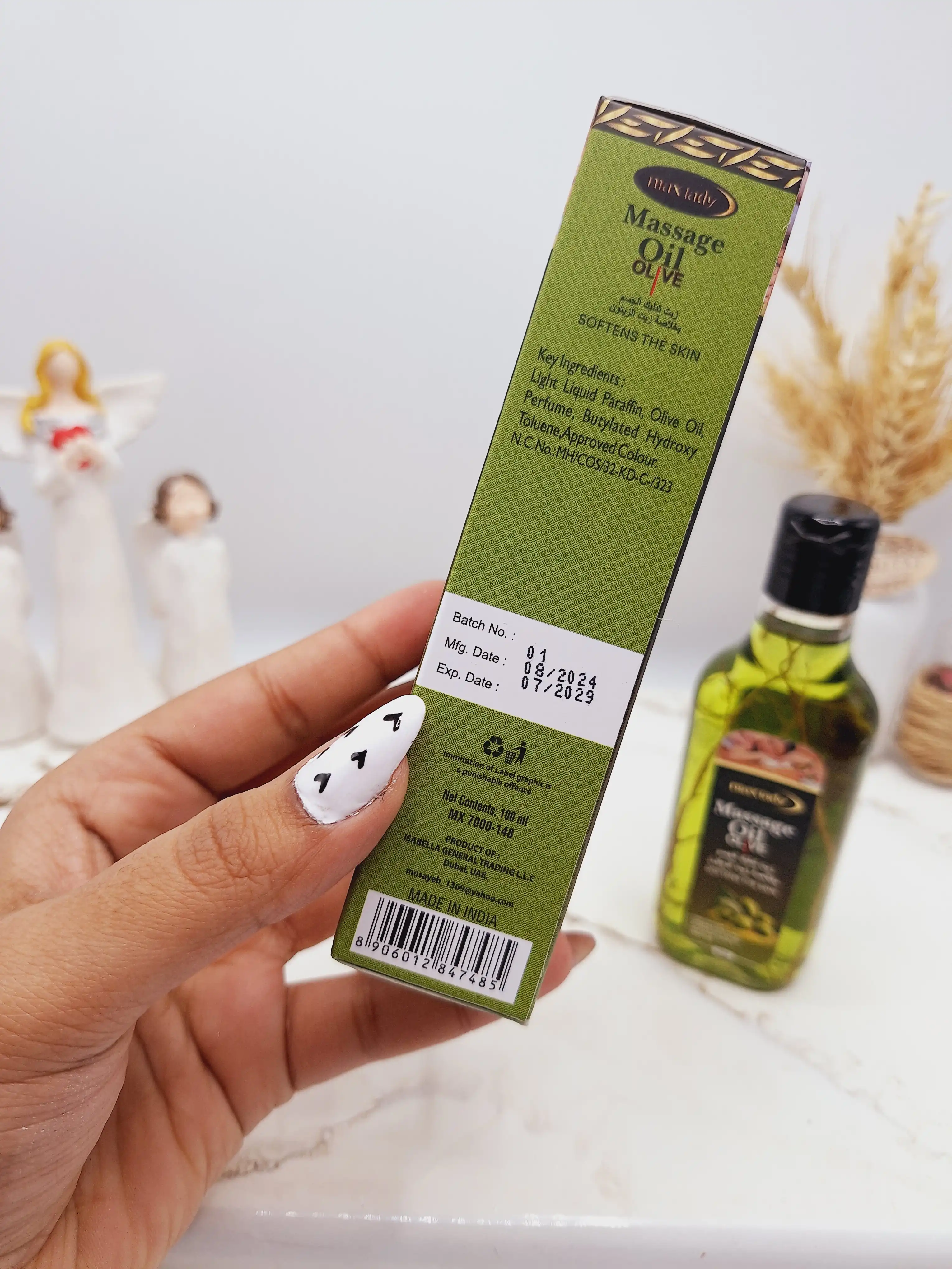روغن ماساژ و تسکین دهنده درد عضلانی عصاره زیتون برند مکس لیدی کد 7485