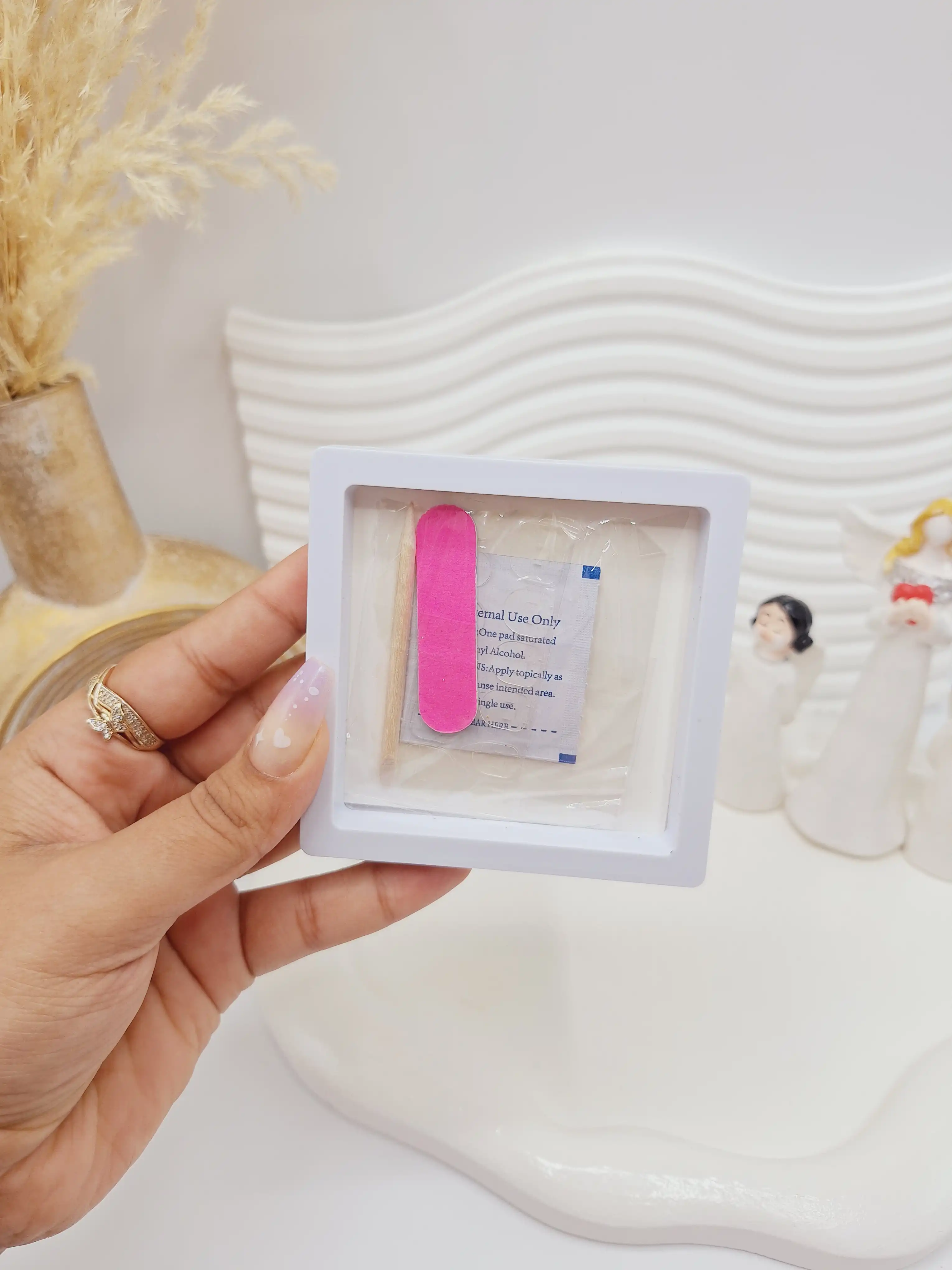 پک اختصاصی کامل ناخن مصنوعی طرح فانتری YY Kiss با چسپ ناخن دو طرفه (کیفیت تضمینی )
