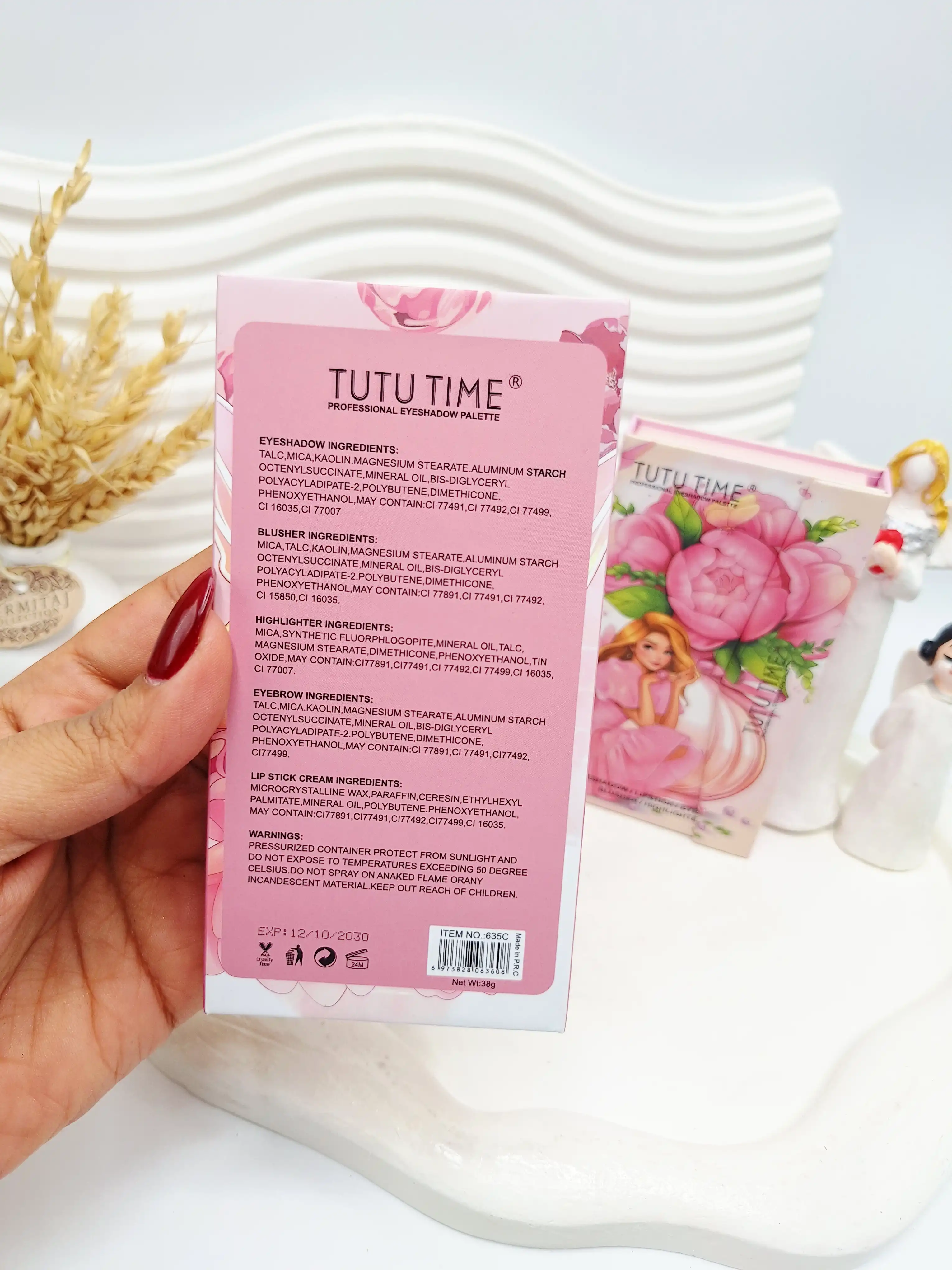 پالت سایه کیفی طرح بالرین صورتی کد 635